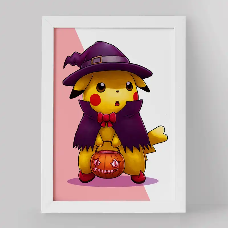 تابلو خندالو مدل پیکاچو انیمه پوکمون کد 17416