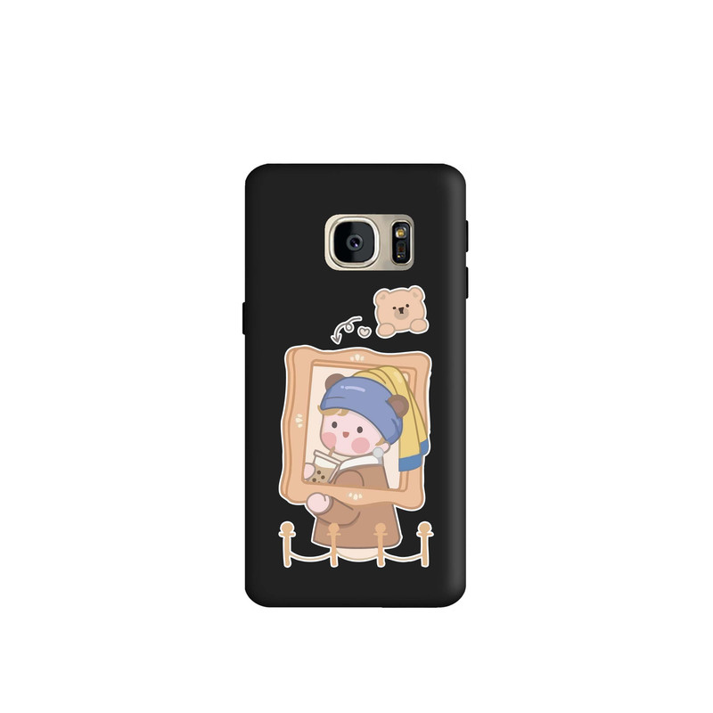 کاور طرح دخترانه هنری کد m2511 مناسب برای گوشی موبایل سامسونگ Galaxy S7 Edge 