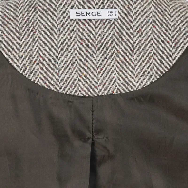 کت زنانه سرژه مدل 212267 رنگ قهوه ای