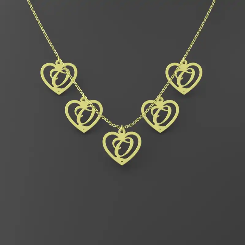 گردنبند طلا 18 عیار زنانه مدوپد مدل حرف Q کد RNA12863