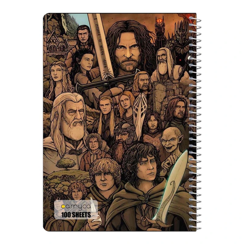 دفتر مشق 100 برگ سیمی کارنیکا طرح ارباب حلقه ها Lord of the Rings کد 81056
