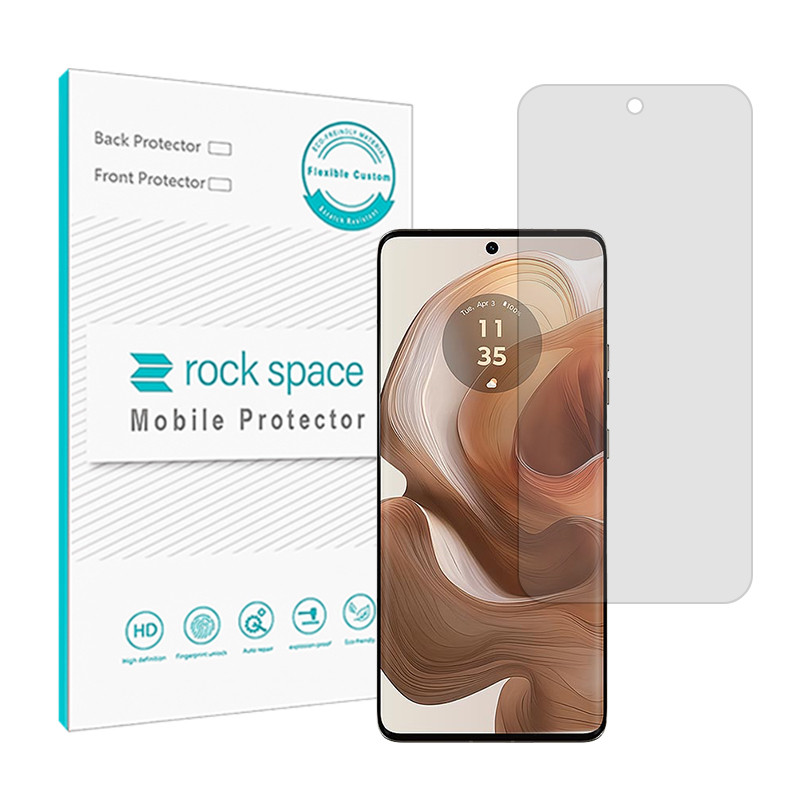 محافظ صفحه نمایش شفاف راک اسپیس مدل Resistant مناسب برای گوشی موبایل موتورولا Edge 50 Ultra