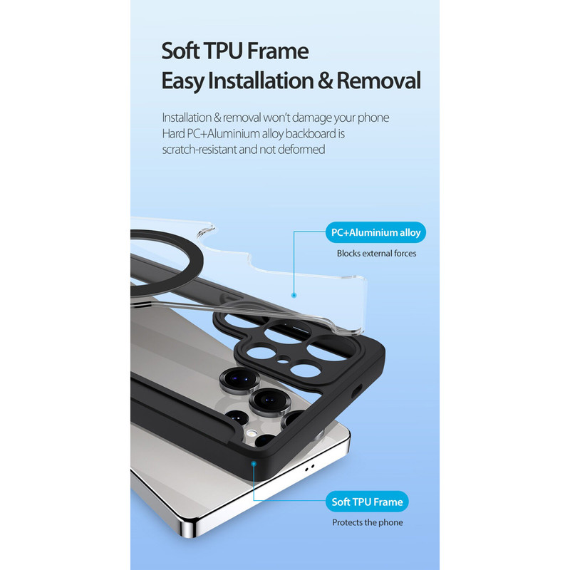 کیف کلاسوری دوکس دوکیس مدل Skin X Pro مناسب برای گوشی موبایل سامسونگ Galaxy S25 Ultra