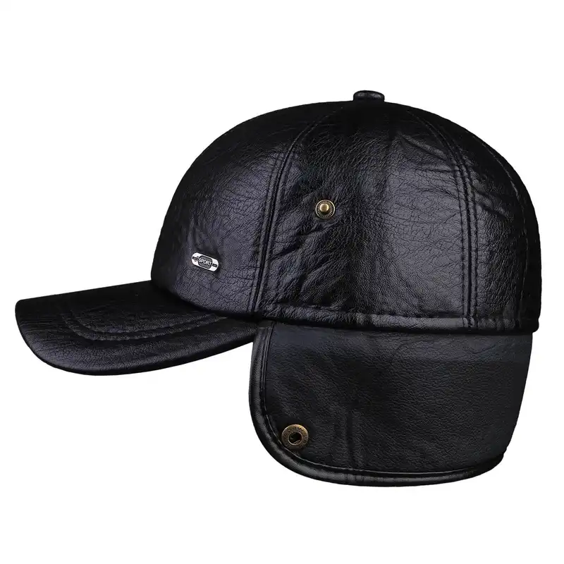 کلاه طرح روس مدل چرم گوشدار