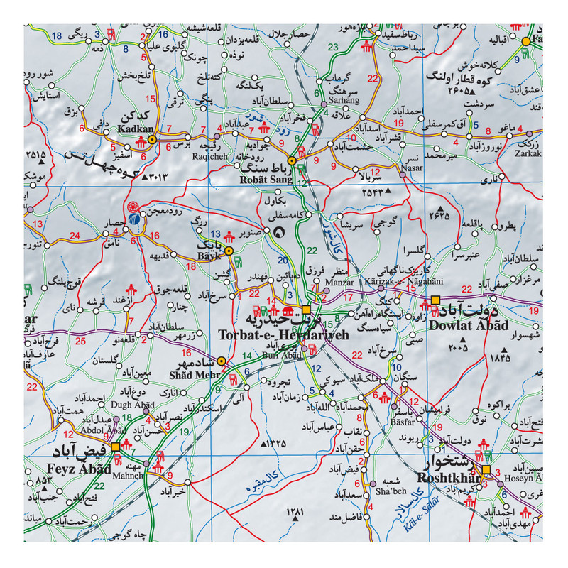 نقشه گردشگری استان خراسان رضوی کد1639 L