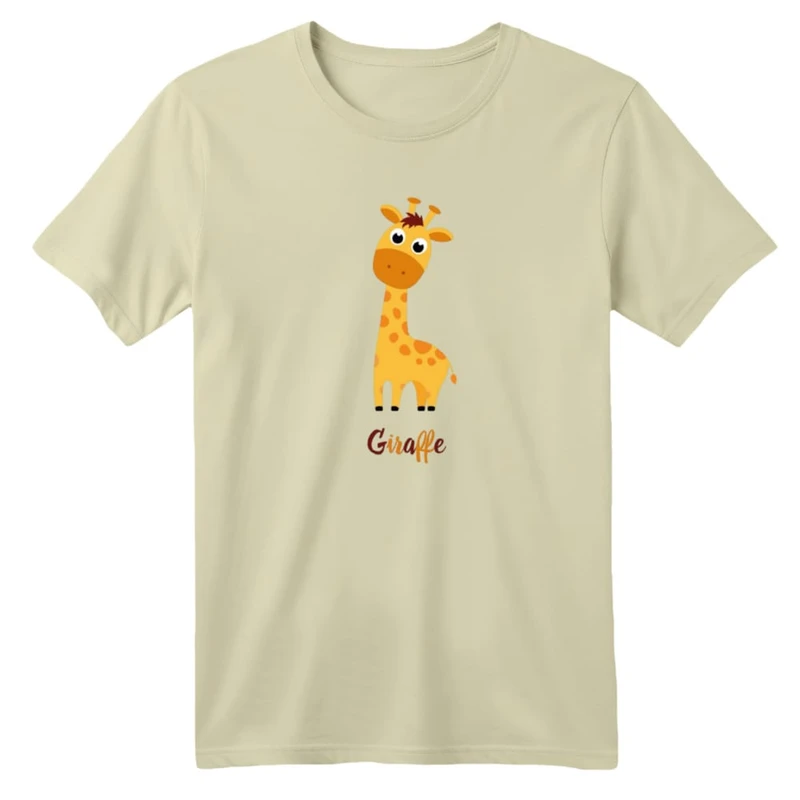 تی شرت آستین کوتاه بچگانه مدل زرافه کد ۹