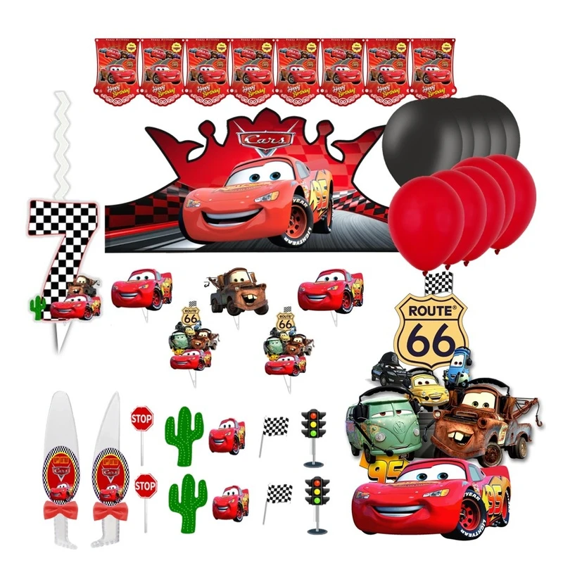 مجموعه 38 عددی تم تولد مدل ماشین مک کوئین کد 07