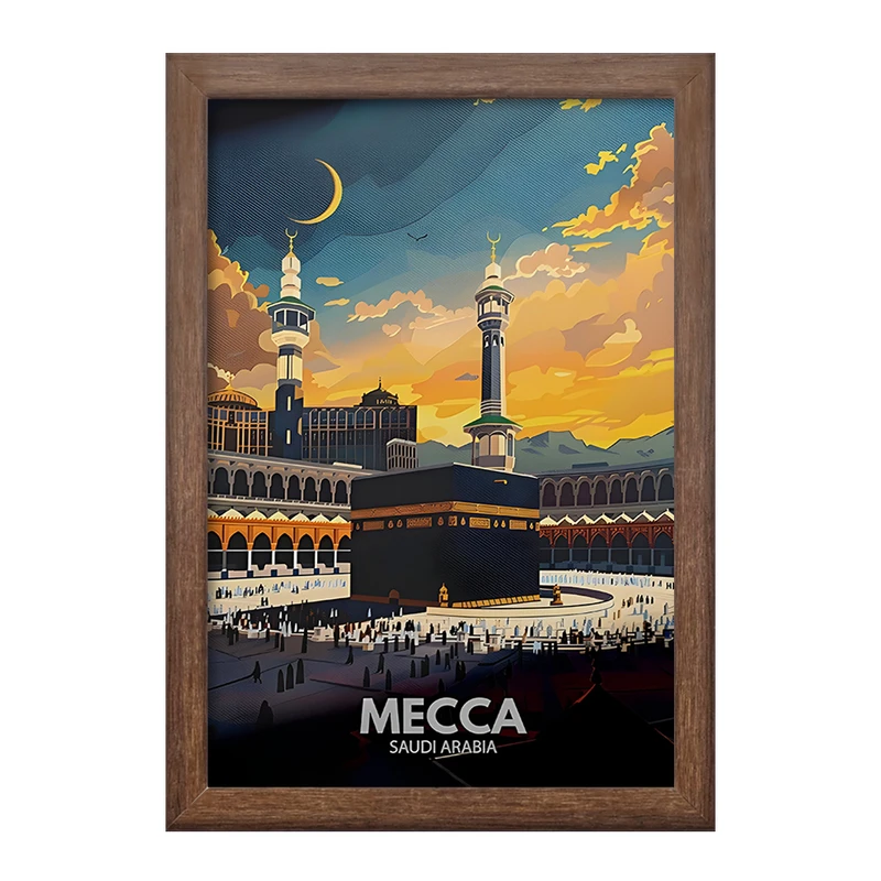 تابلو خندالو طرح مکه (Mecca) کد F6316