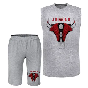 ست تاپ و شلوارک مردانه مدل A308 رنگ
طوسی