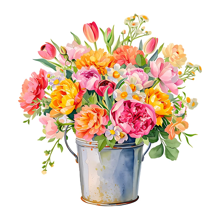 استیکر پارچه و لباس پاد آفرین مدل پینترستی گل کد S8901 