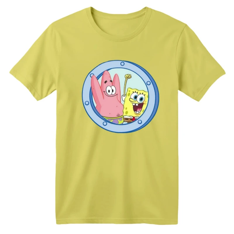 تی شرت آستین کوتاه بچگانه مدل باب اسفنجی کد ۱۱