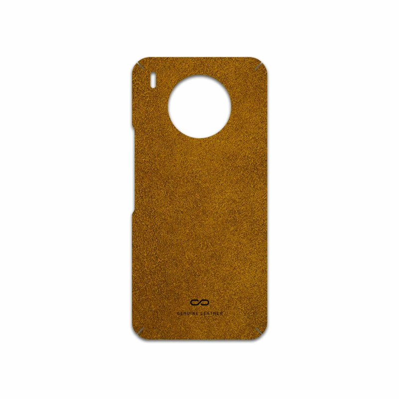 برچسب پوششی ماهوت مدل Brown-Chamois-Leather مناسب برای گوشی موبایل آنر 50 Lite