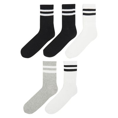 جوراب ساق بلند مردانه ال سی وایکیکی مدل s52995z8 مجموعه 5 عددی