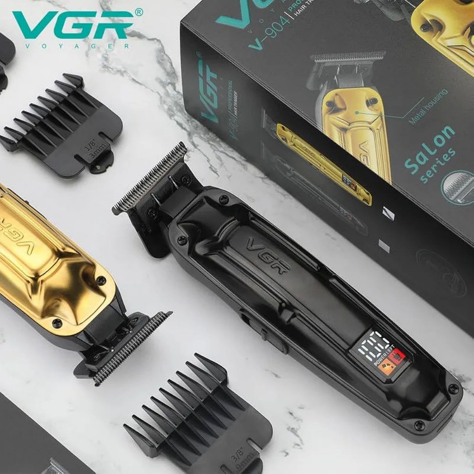 ماشین اصلاح موی سر و صورت وی جی ار مدل V-904 -  - 3