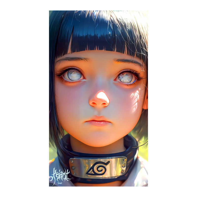استیکر لپ تاپ و موبایل مدل انیمه طرح ناروتو هیناتا هیوگا Naruto Hinata Hyuga کد 1380