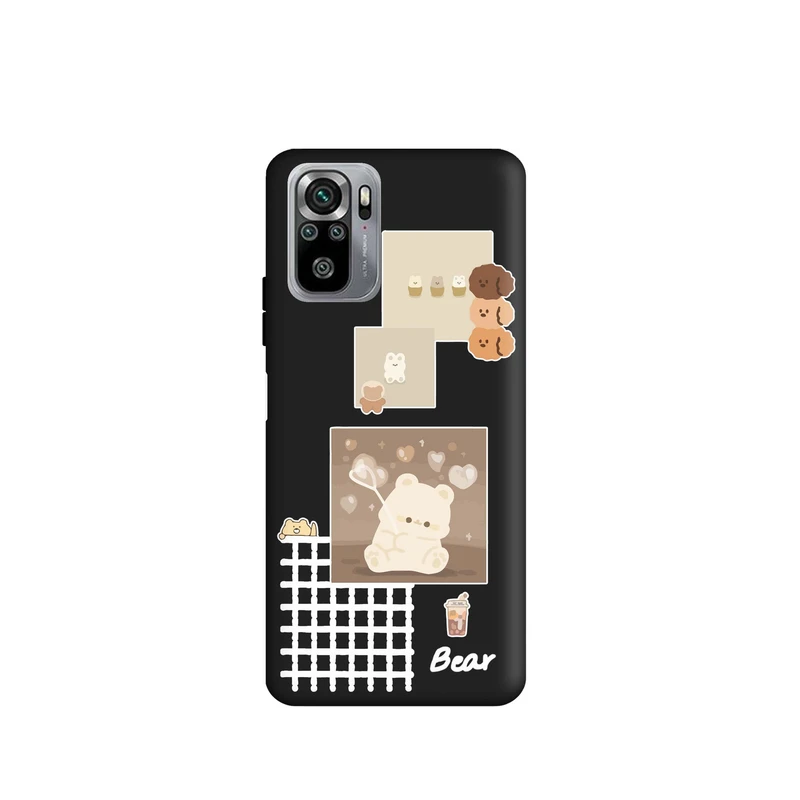 کاور قاب گوشی طرح خرس دخترونه کد k894 مناسب برای گوشی موبایل شیائومی Redmi Note 10s / Redmi Note 10 4G
