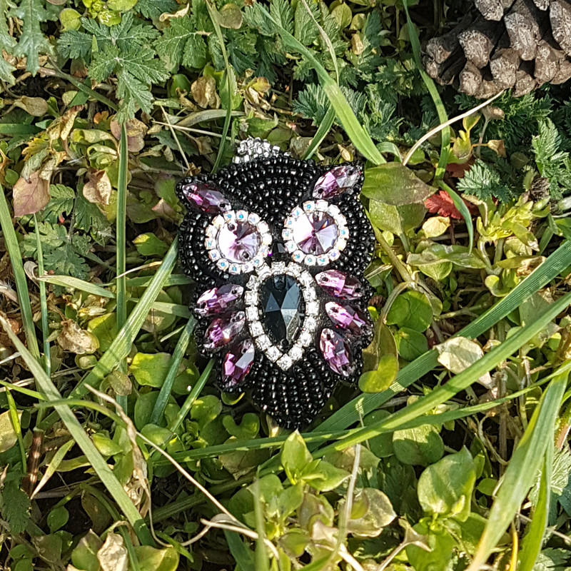 سنجاق سینه دخترانه مدل جغد کد GOL180