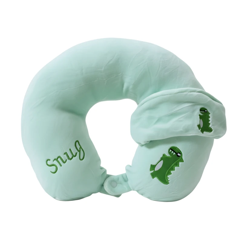 بالش دورگردنی مدل دایناسور به همراه چشم بند خواب