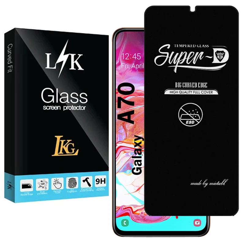 محافظ صفحه نمایش شیشه ای ال کا جی مدل SupD-Lk مناسب برای گوشی موبایل سامسونگ Galaxy A70