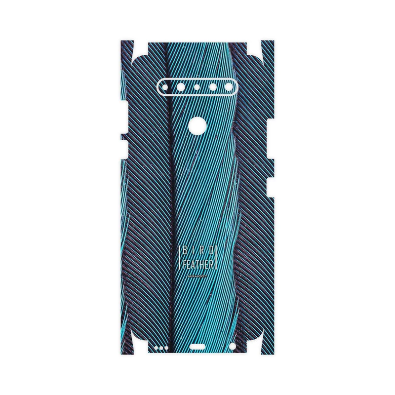 برچسب پوششی ماهوت مدل Turquoise feathers-FullSkin مناسب برای گوشی موبایل ال جی K51s