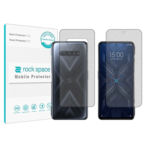محافظ صفحه نمایش مات راک اسپیس مدل HyMTT مناسب برای گوشی موبایل شیائومی Black Shark 4 به همراه محافظ پشت