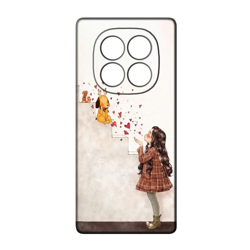 کاور طرح دخترانه کد 250 مناسب برای گوشی موبایل شیائومی Redmi Note 14 Pro 5G