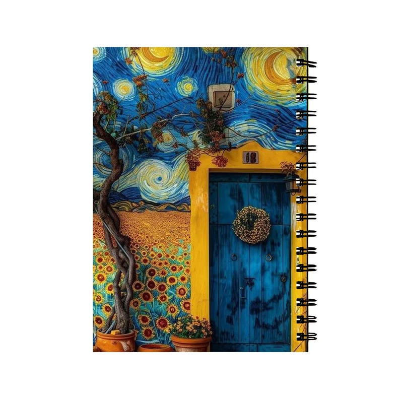 دفتر مشق 50 برگ طرح شب پرستاره کد 28