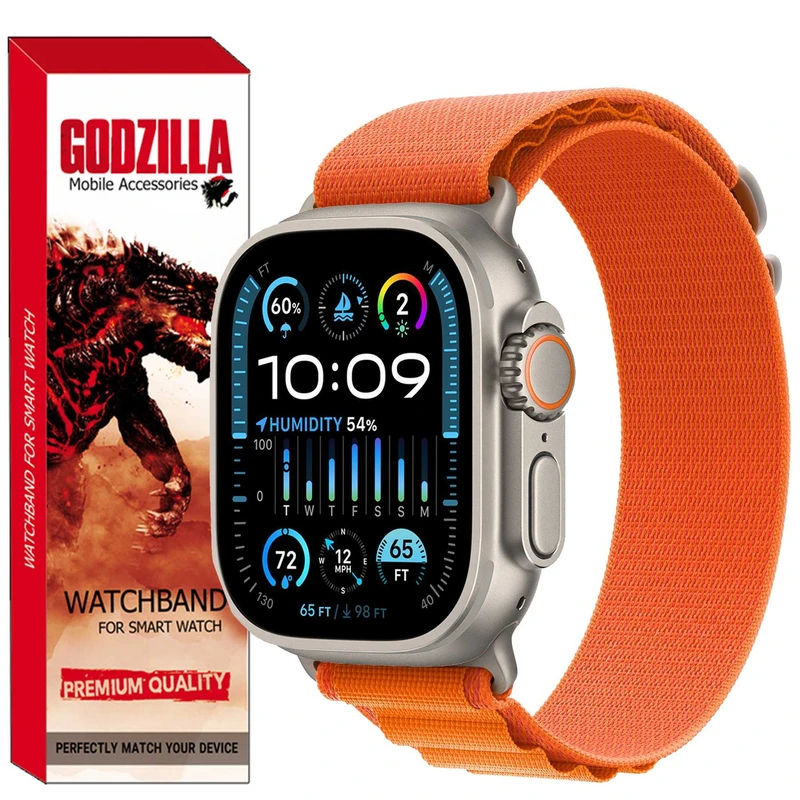 بند گودزیلا مدل ALPINE مناسب برای ساعت هوشمند اسمارت واچ T800 Ultra / T900 Ultra / T1000 Ultra