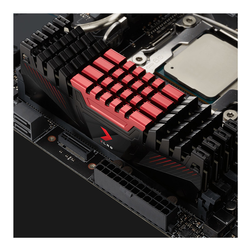 رم دسکتاپ DDR4 دو کاناله 3200 مگا هرتز CL16 پی اِن وای مدل XLR8 ظرفیت 16 گیگا بایت