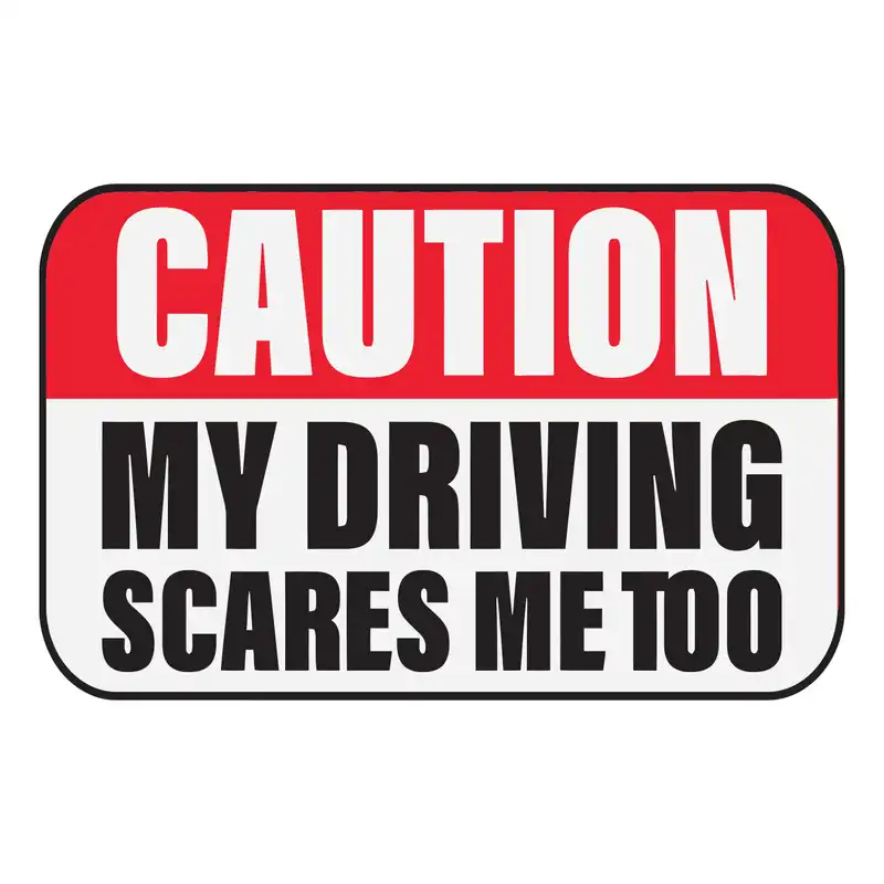 استیکر خودرو پویا مارکت طرح دست فرمون کد 2570