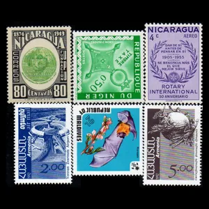 تمبر یادگاری مدل خارجی مجموعه 6 عددی 