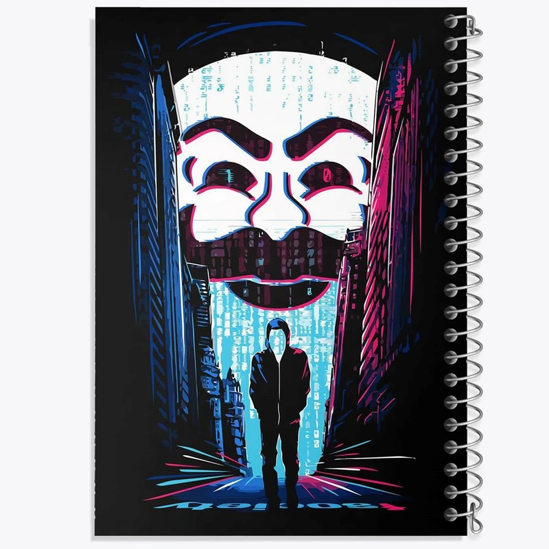 دفتر مشق 100 برگ خندالو طرح سریال آقای ربات Mr.Robot کد 10235
