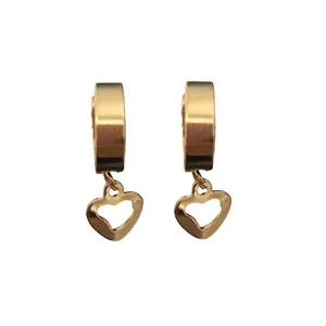 گوشواره دخترانه مدل استیل آویز دار کد 370