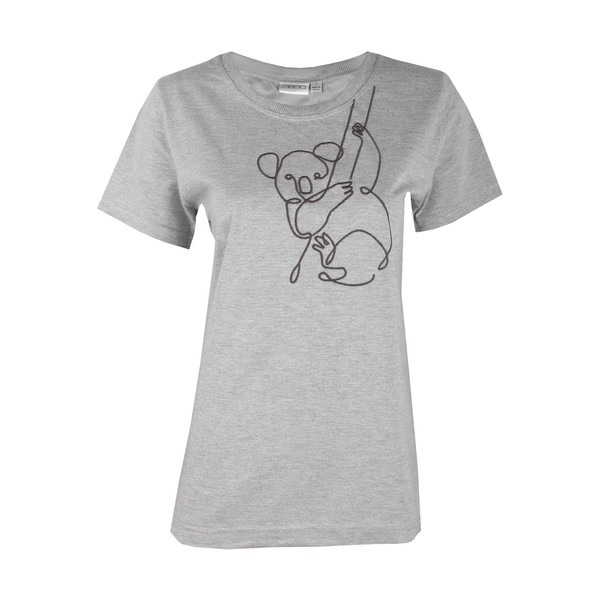 تی شرت زنانه زیبو مدل 011396-Melange