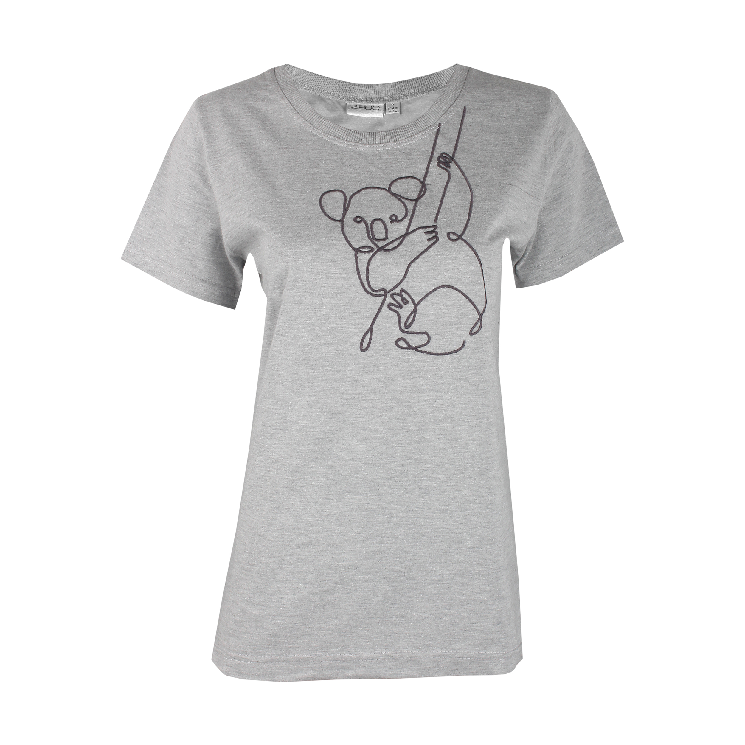 تی شرت زنانه زیبو مدل 011396-Melange -  - 1