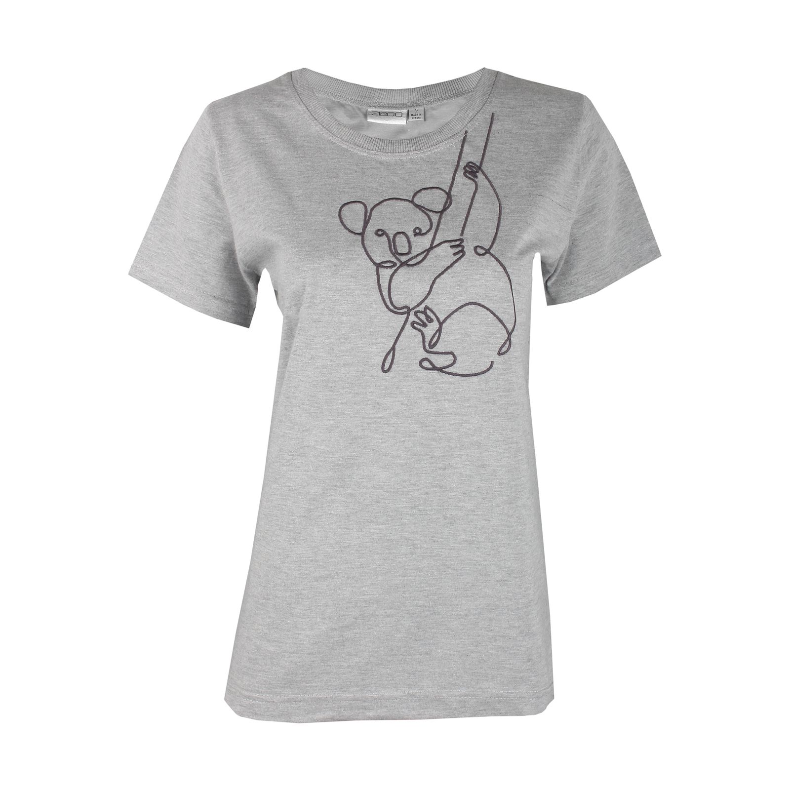 تی شرت زنانه زیبو مدل 011396-Melange -  - 2