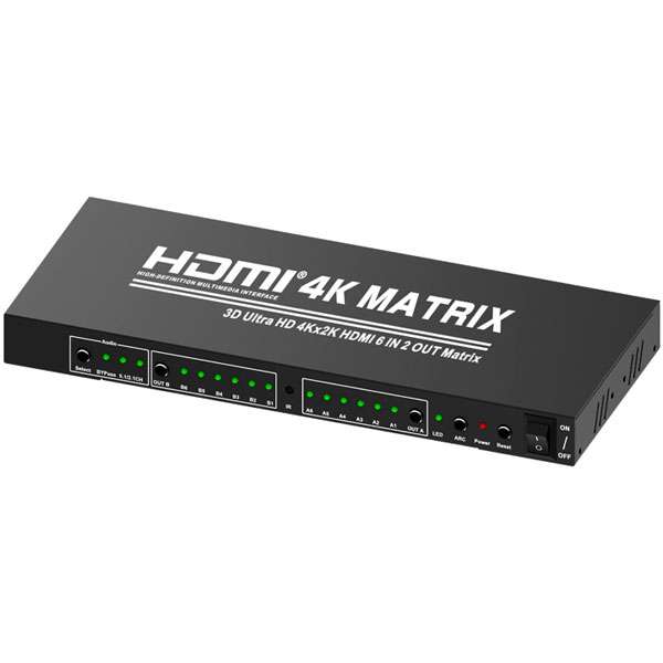  سوئیچ 6 به 2 HDMI مدل TC-HMX-62
