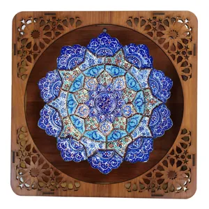 تابلو میناکاری مسی مدل گل کد 19 hg