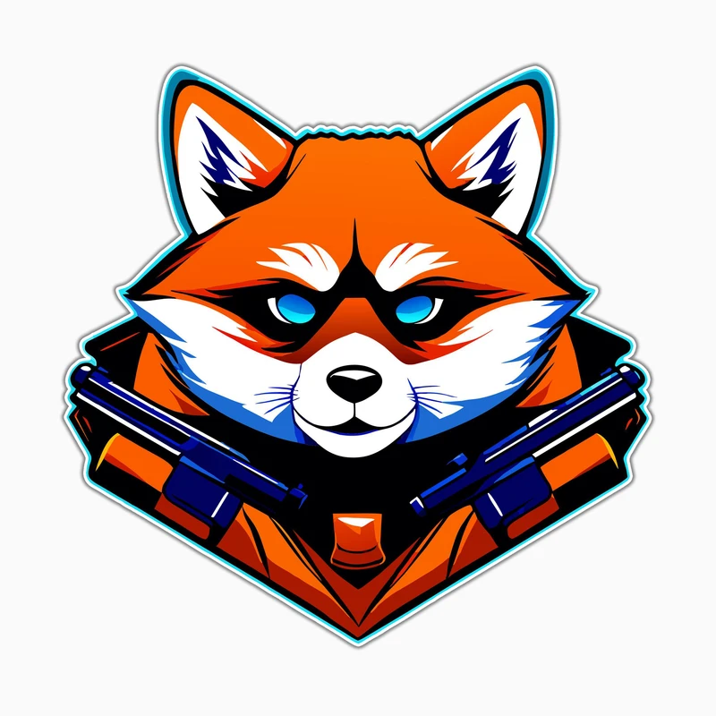 استیکر لپ تاپ و موبایل بووم طرح روباه مدل Street Art کد MA118