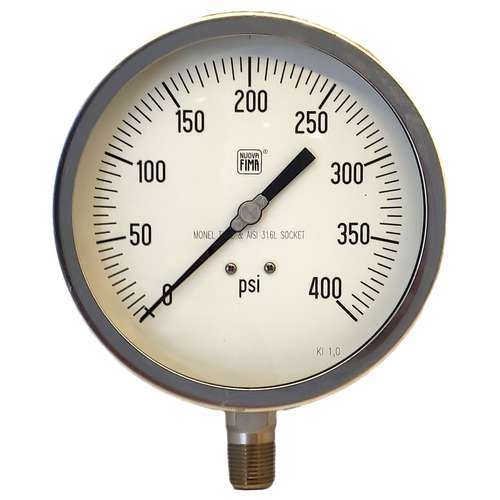 گیج فشار نووا فیما مدل 400psi-16cm-monel
