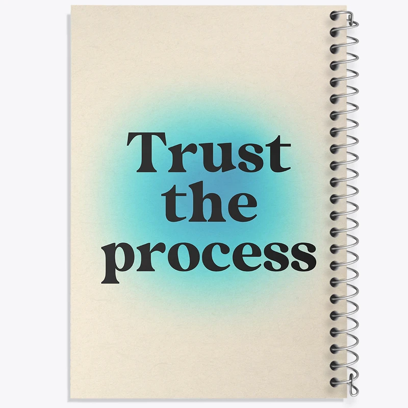 دفتر نقاشی 50 برگ خندالو طرح Trust The Process کد N2342