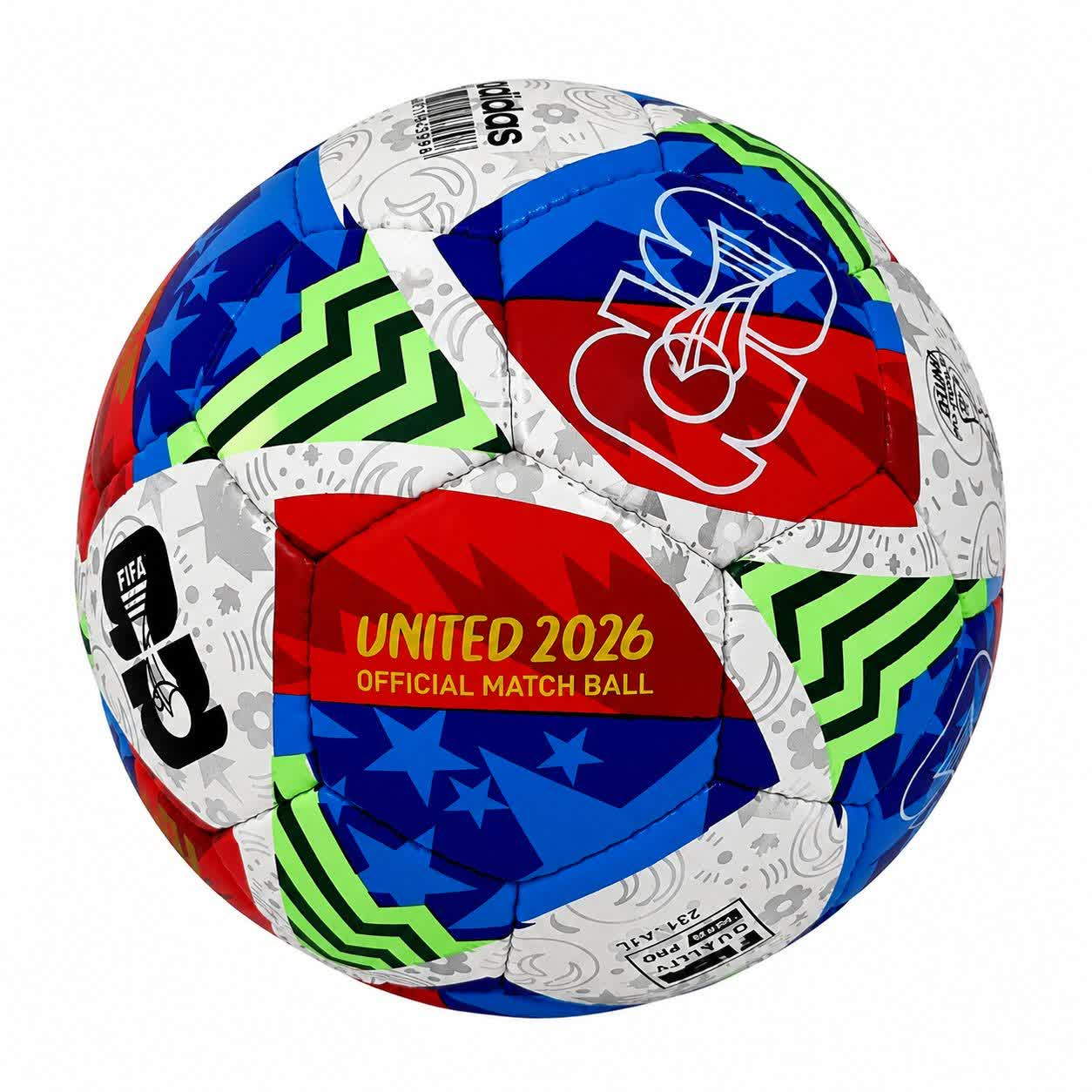 توپ فوتسال مدل جام جهانی 2026 UNITED سایز 4