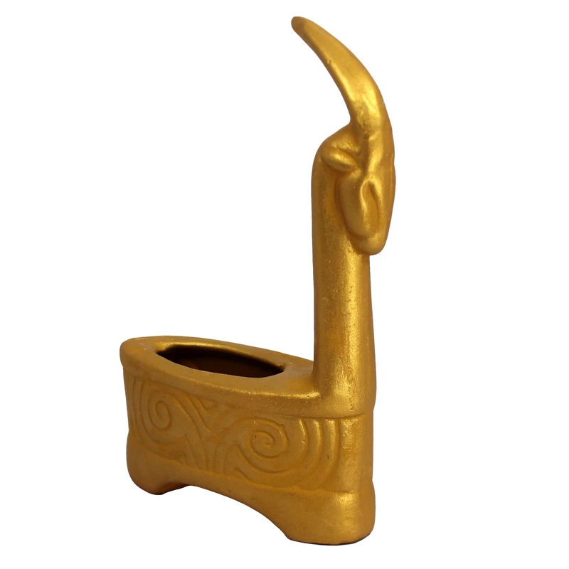 گلدان سرامیکی طرح اسب تک شاخ