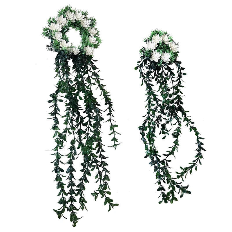 گل مصنوعی مدل بیدمجنون و نیلوفر مجموعه 2 عددی