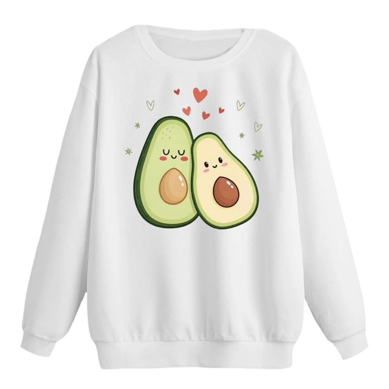سویشرت زنانه مدل آووکادو های عاشق کد p1  