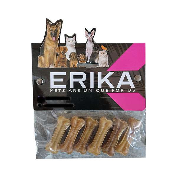 غذای تشویقی سگ اریکا مدل استخوان ژلاتینی وزن 60 گرم