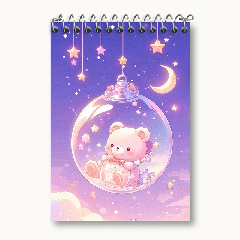 دفتر یادداشت 50 برگ خندالو طرح خرس کیوت و بامزه کد N1736