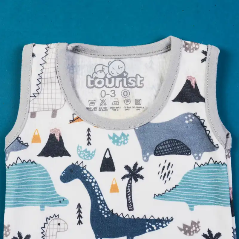 ست 5 تکه لباس نوزادی مدل دایناسور