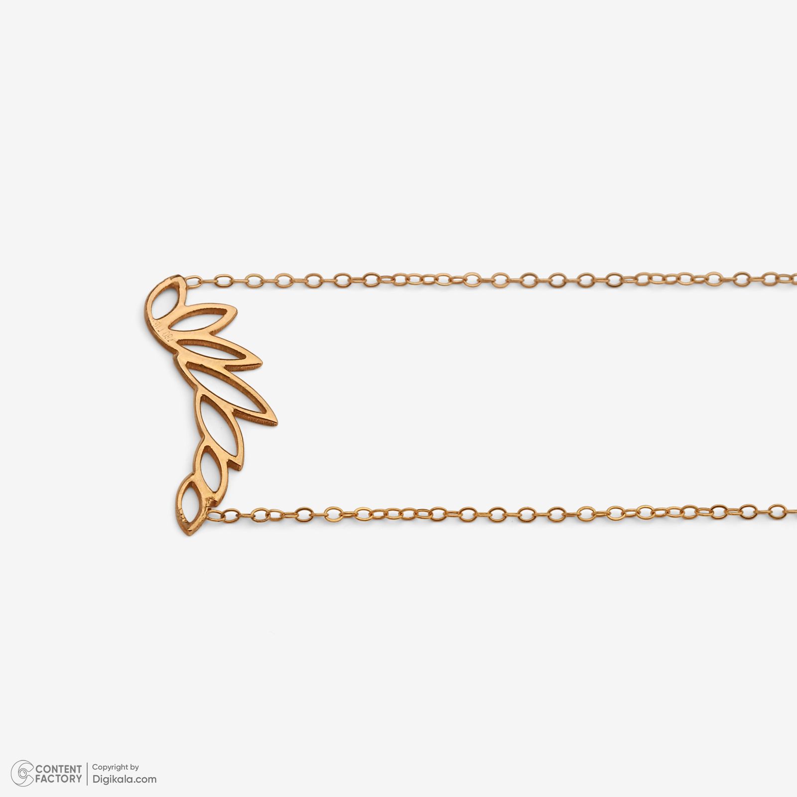 نیم ست طلا 18 عیار زنانه سایا گلد مدل شاخه 7 برگ ns3 -  - 10