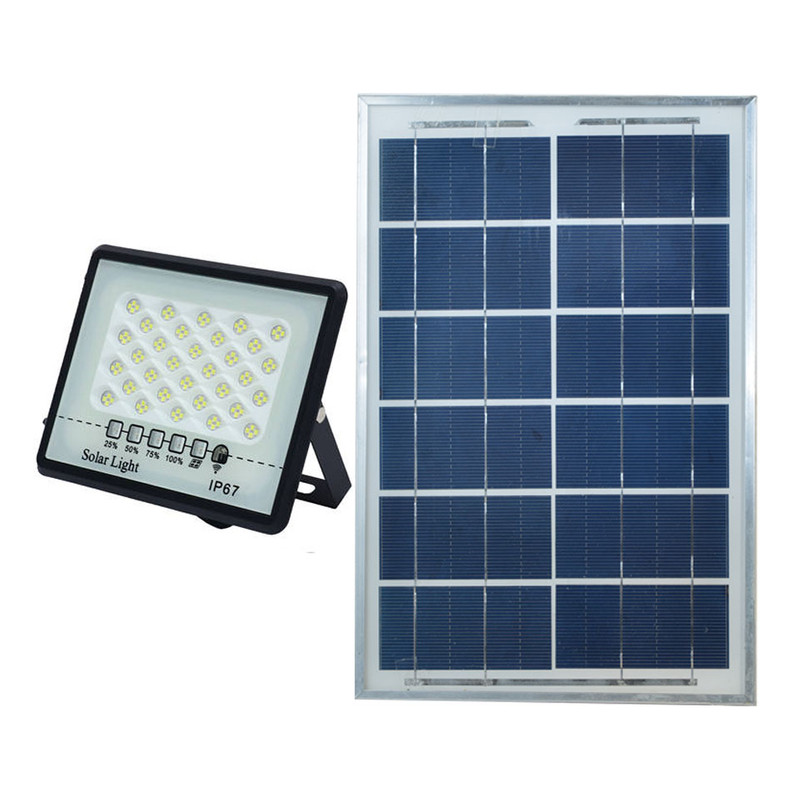 پروژکتور خورشیدی 100 وات مدل 100W-MTX-2 به همراه پنل خورشیدی
